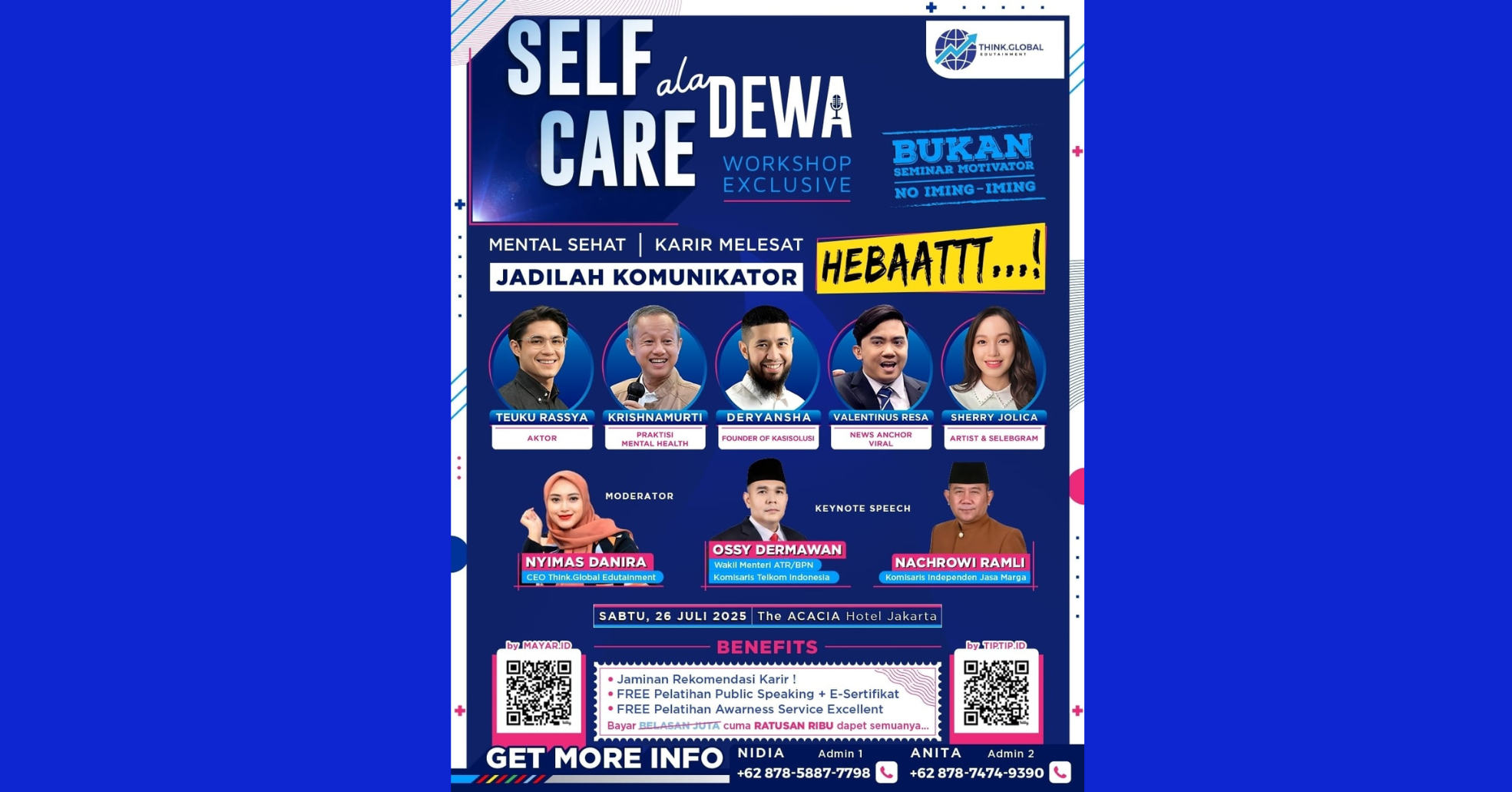 Seminar Mental Health dan Karier Melesat Bersama Narasumber Inspiratif